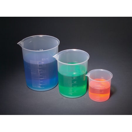 Beakers,Griffin Style,Polypropyle,PK 6